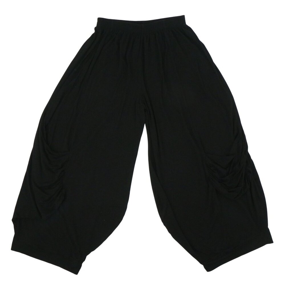 Transparente Germany Black Lagenlook Art to Wear 2 Lantern Pants 10 12 14
